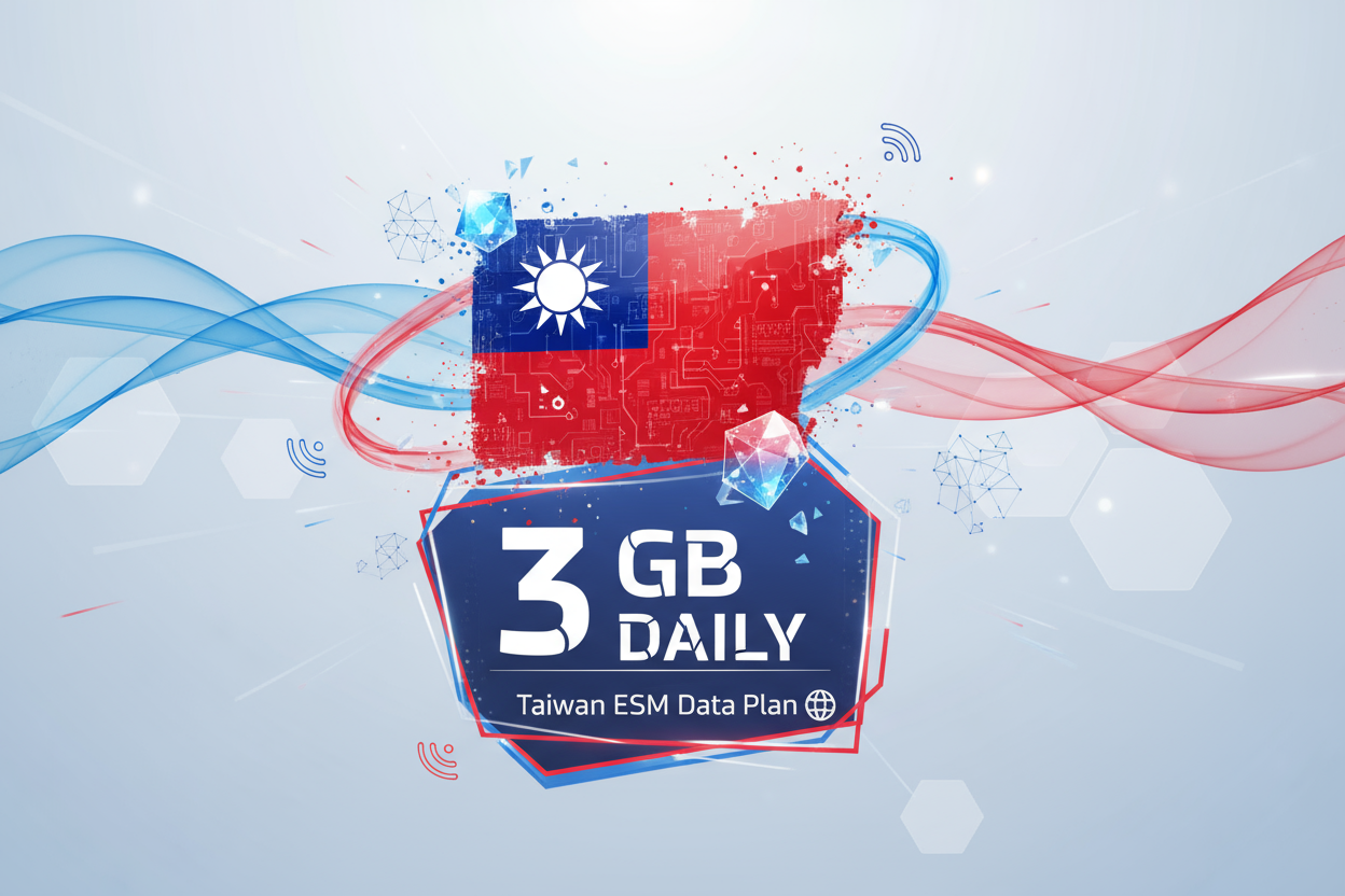 TAIWAN DAILY 3 GB with flag