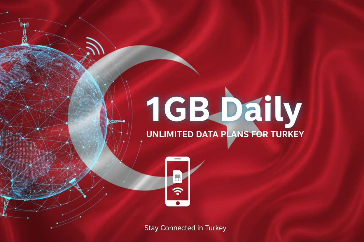Turkey -1GB(daily) with flag