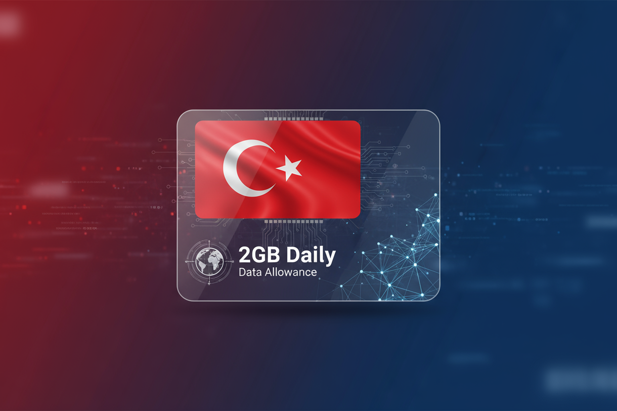 Turkey -2GB(daily) with flag