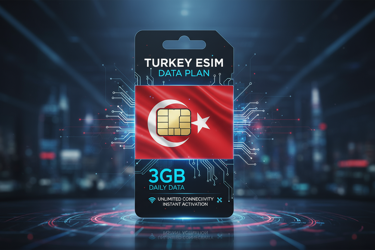 Turkey -3GB(daily) with flag