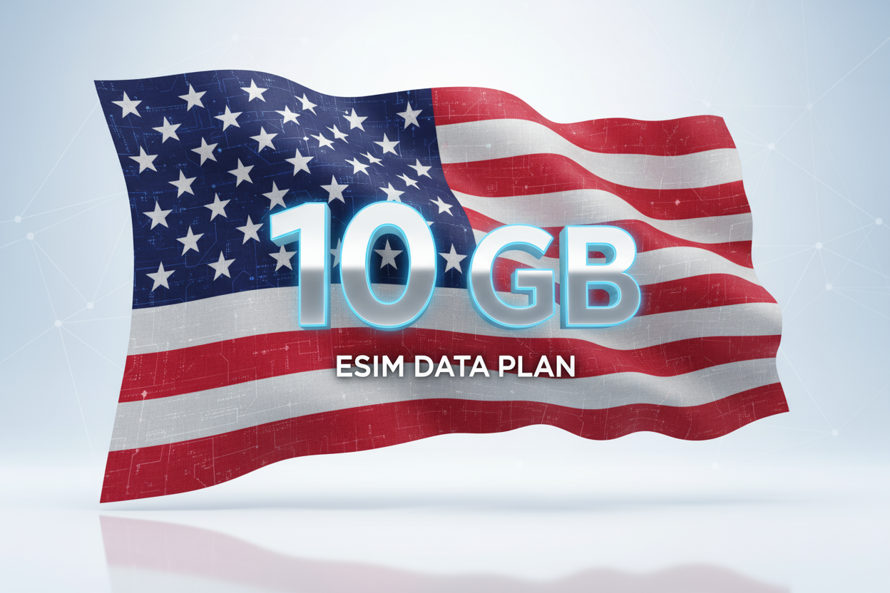 USA 10 GB with flag