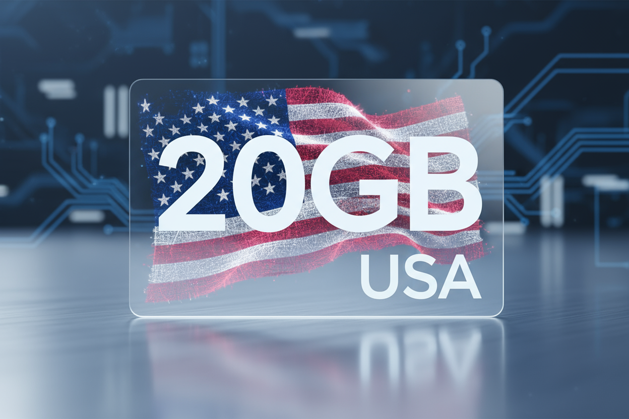 USA -20GB(Total) with flAG