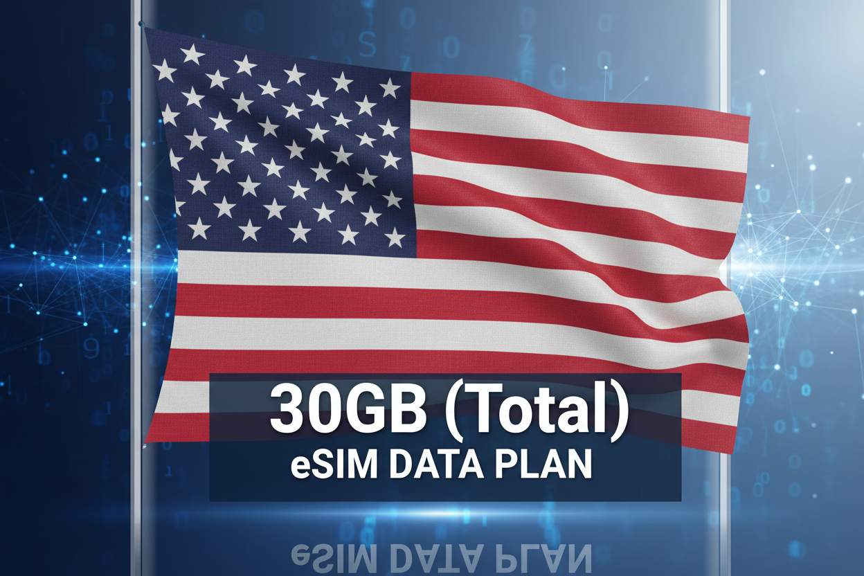 USA -30GB(Total) with flag