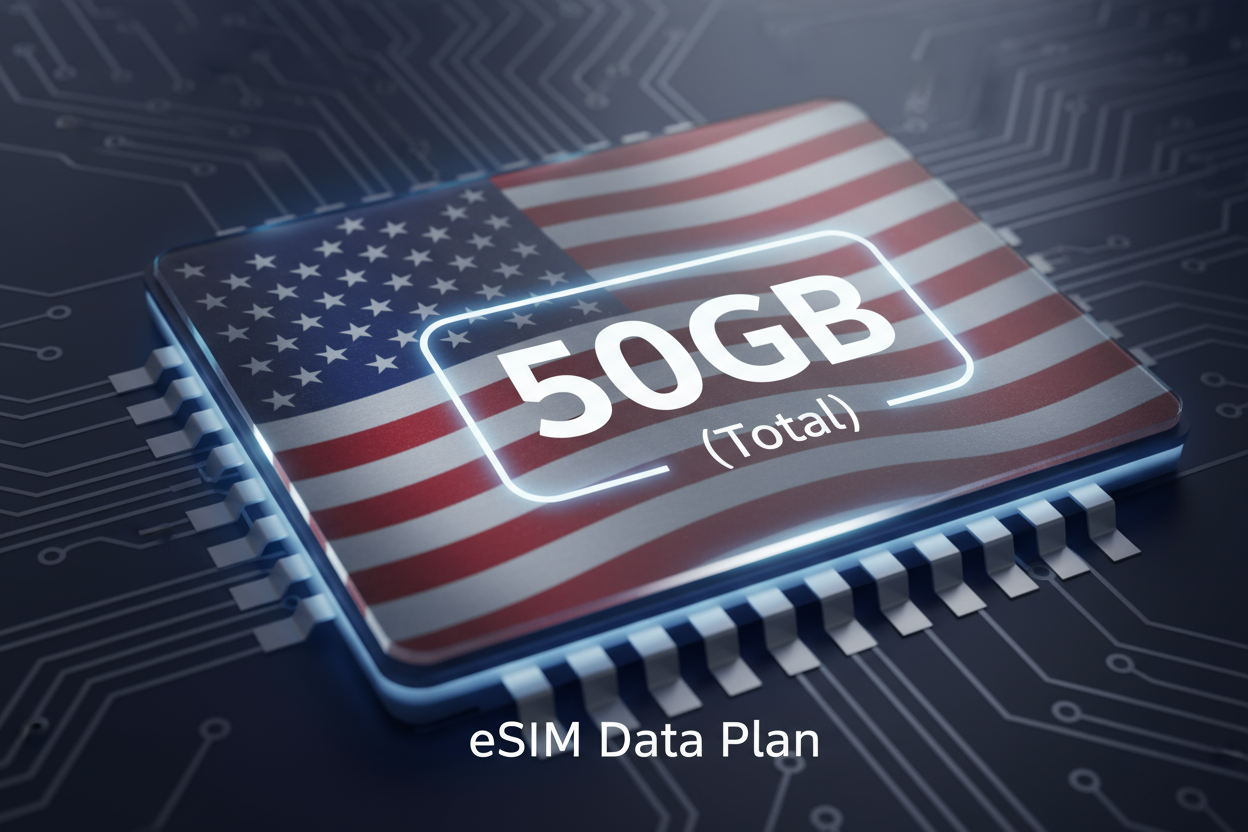 USA -50GB(Total) with flag