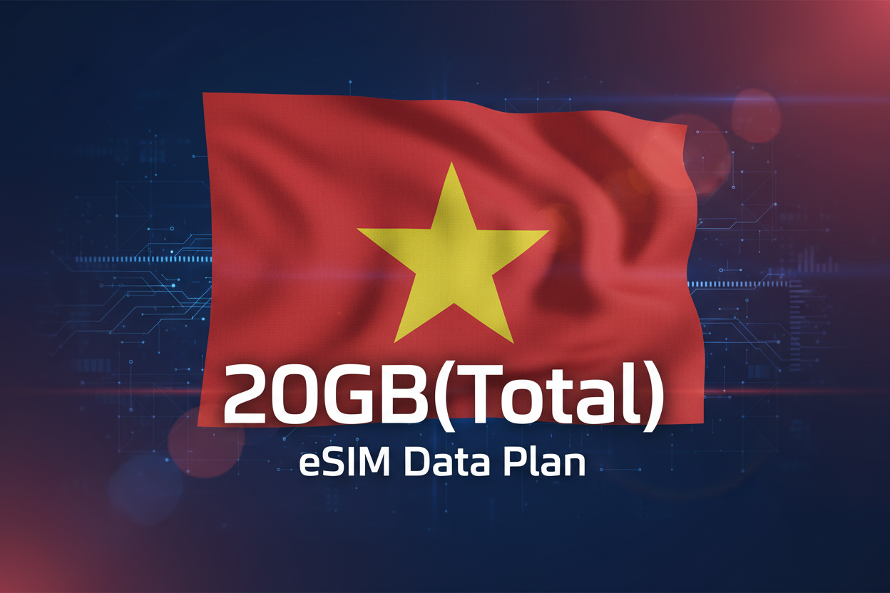 Vietnam - 20GB(Total) with flag