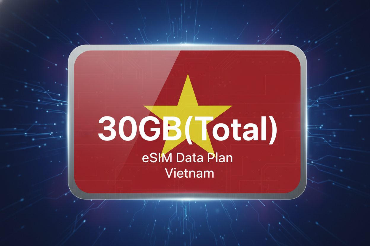 Vietnam - 30GB(Total) with flag